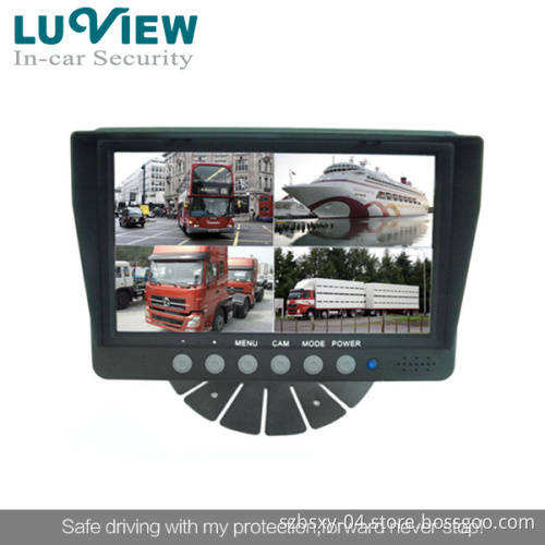 7 Inch Digital LCD Quad Optional Rear View Monitor for Trailer/Bus (JY-M070R)